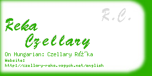 reka czellary business card